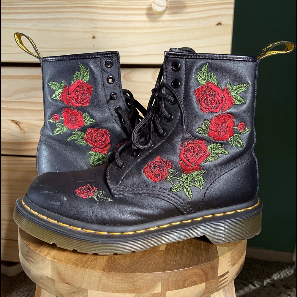 Dr. Martens 1460 “Vonda” Floral Lace Up Boots